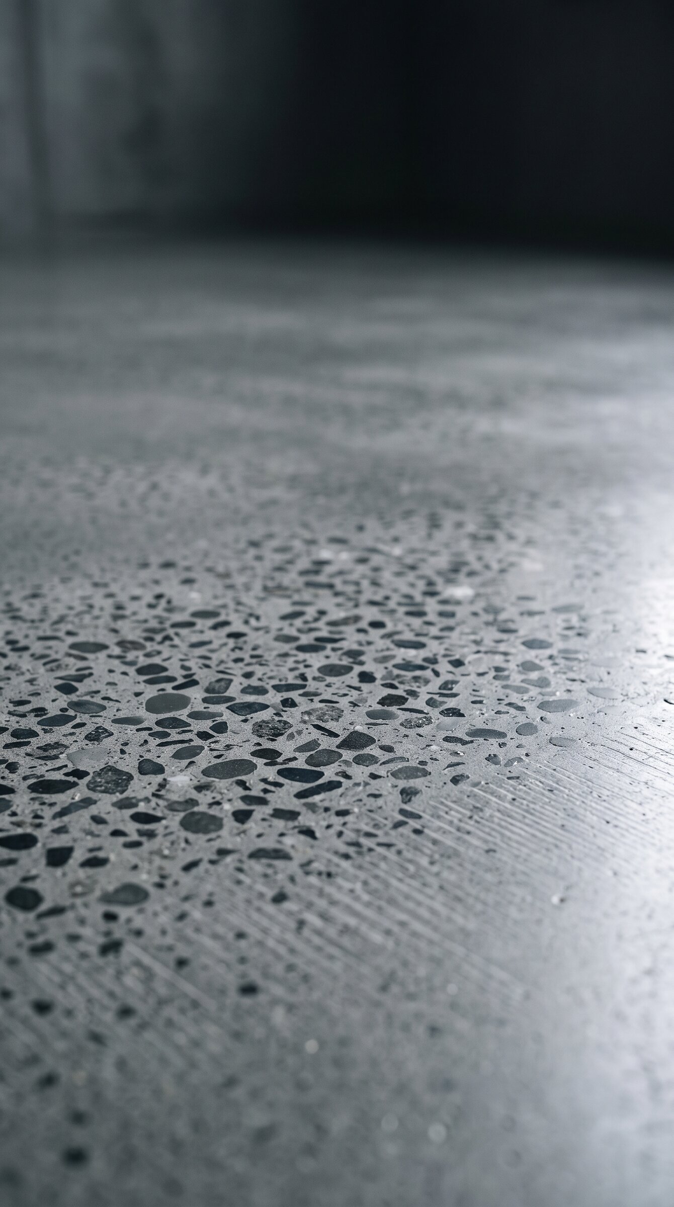 Light Exposure concrete finish, 2 to 3mm of aggregate exposure