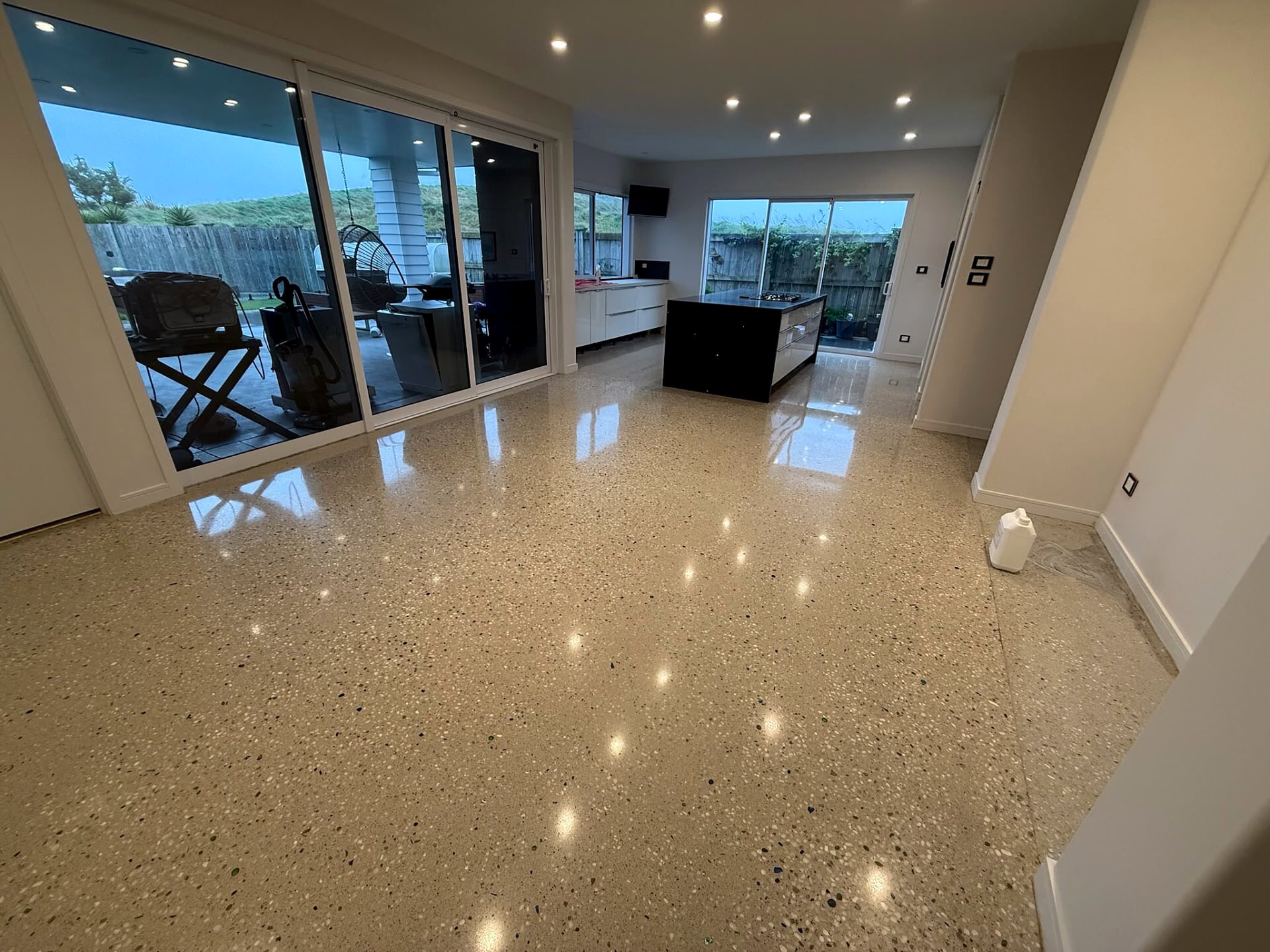 Concrete slab being assessed before quoting